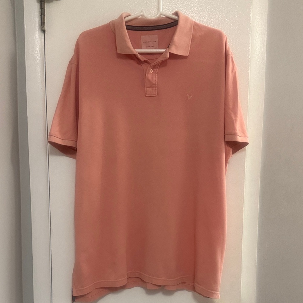 Men's Coral Polo Shirt